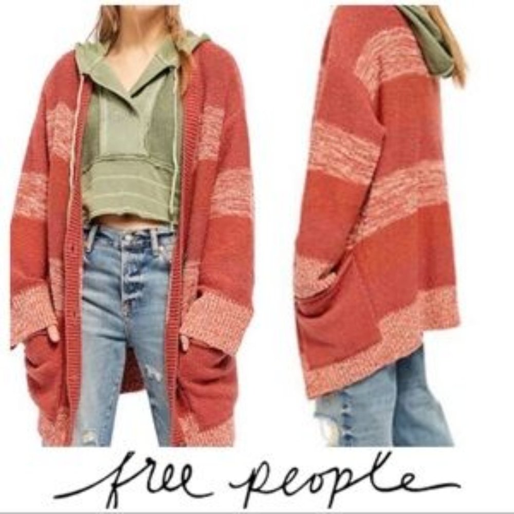 Free People Blush Knit Cardigan NEW Size SM